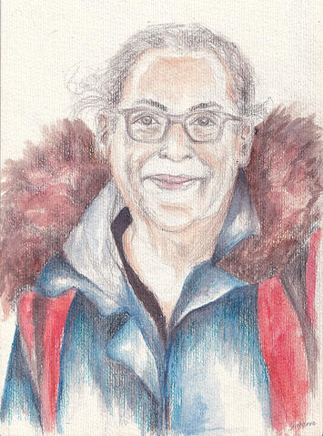 Blonde woman - watercolour portrait Blonde woman - watercolour portrait
